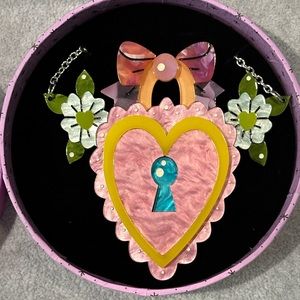 Key to Your Heart necklace Erstwilder x Mimsy collab, Halloween, BNIB